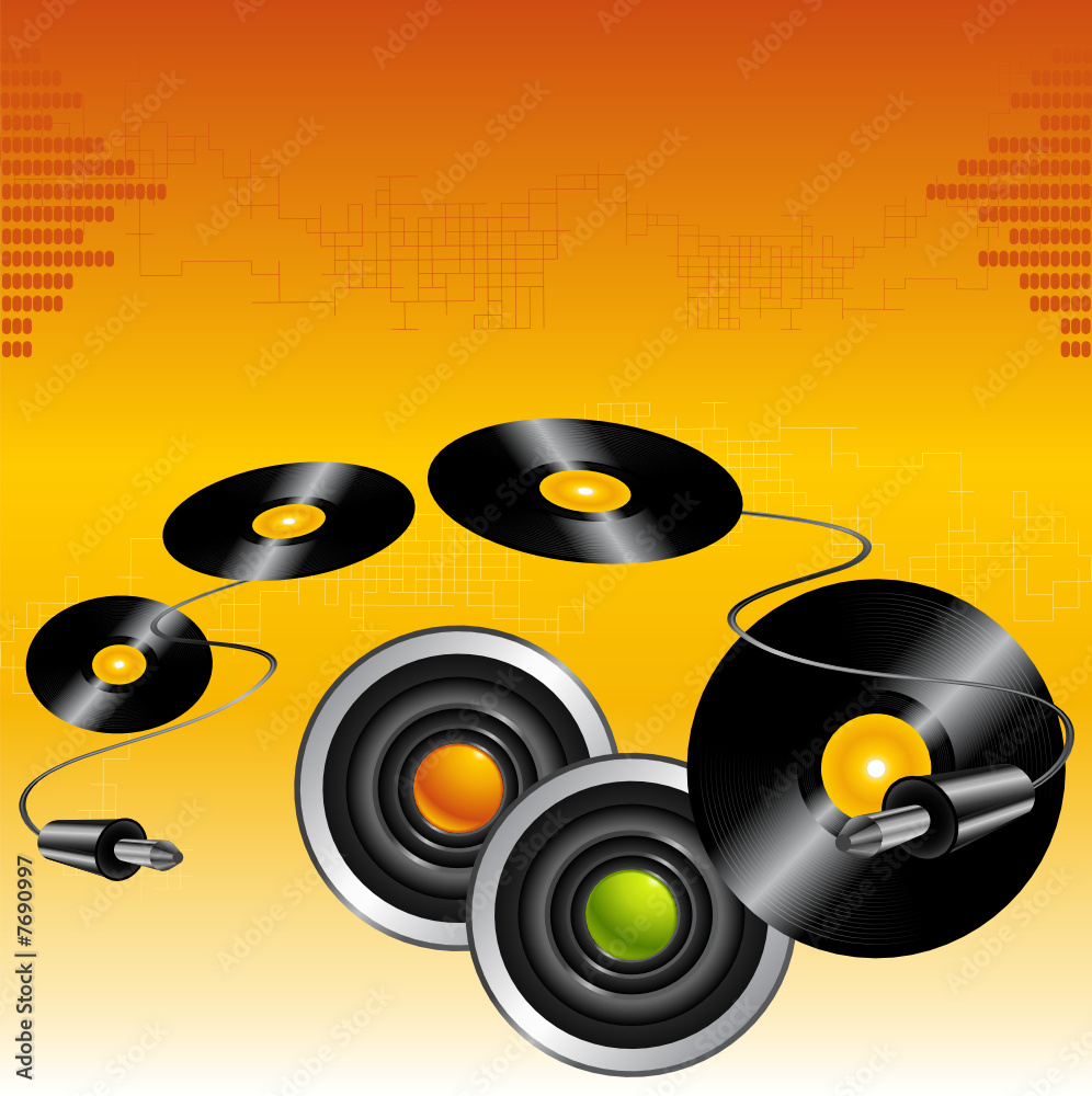 Vinyl disc background