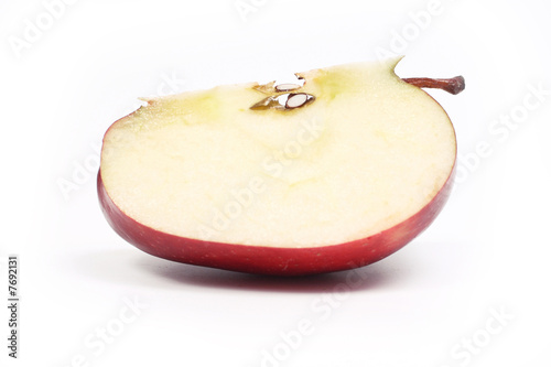 Obraz na płótnie section of red apple w salonie