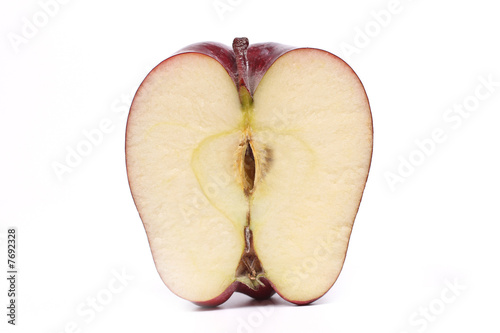 Obraz na płótnie section of red apple w salonie
