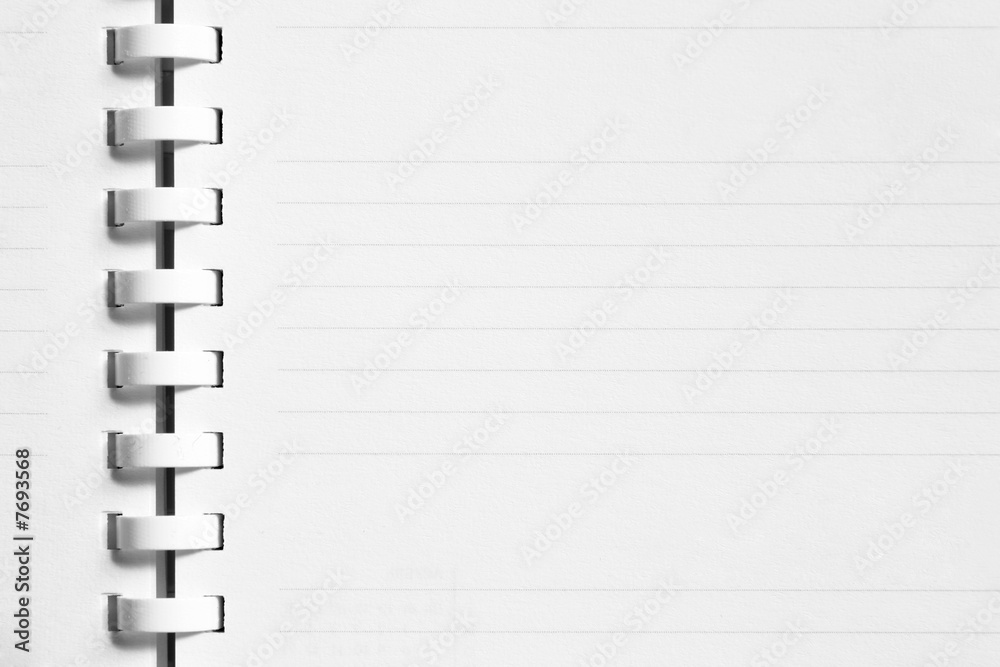 Blank notebook page Blank notebook page