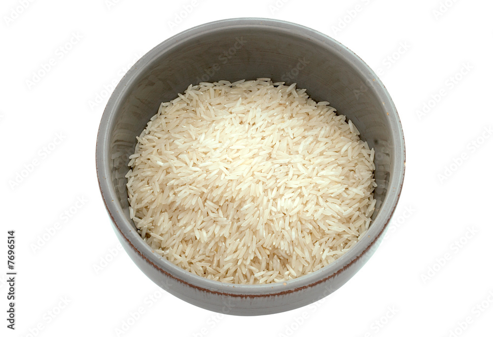 bowl of rice isolated with path bowl of rice isolated with path
