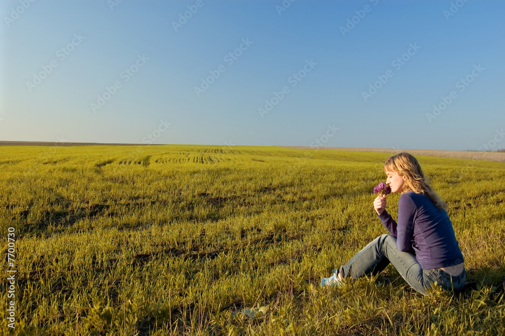 Girl in the field