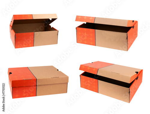 Four views of a box photo