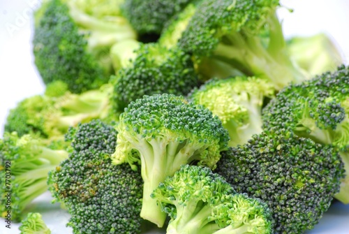 close up shot of broccoli florets