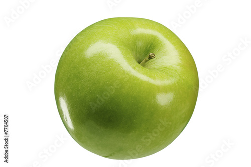 Apfel Granny Smith isoliert ganz