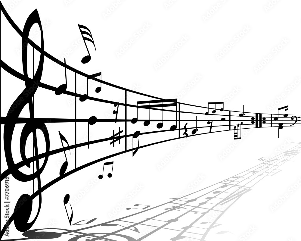 Obraz premium notes background