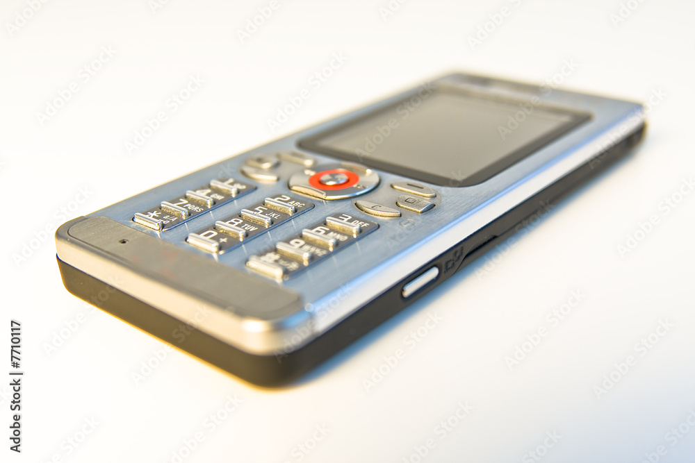 cell phone on white background cell phone on white background
