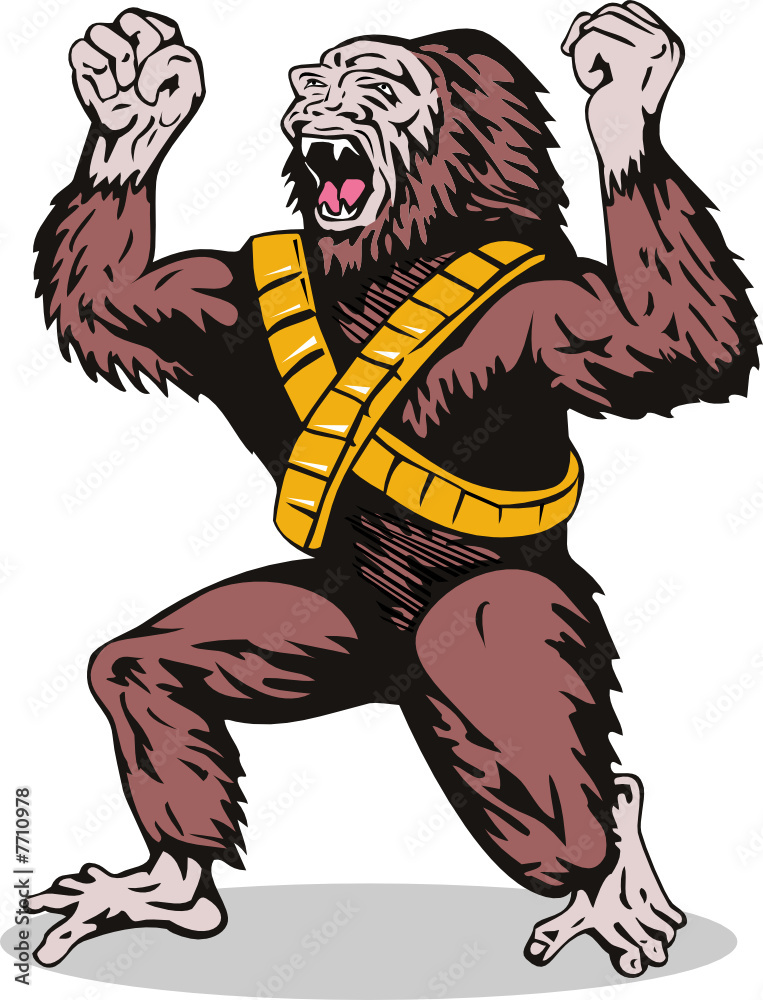 Fototapeta premium Super Villain Gorilla