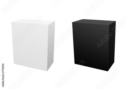 black and white boxes