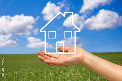 hand holding a home#2
