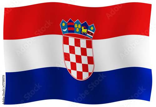 drapeau croatie photo