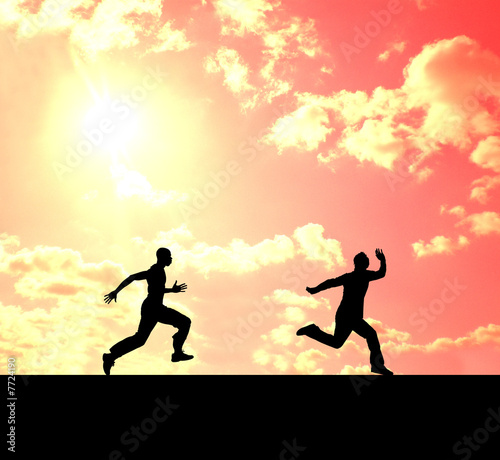 men running