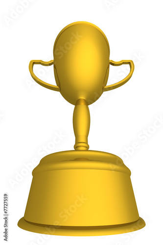 Gold cup of the winner. the...