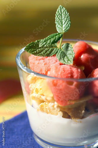 glace en verrine