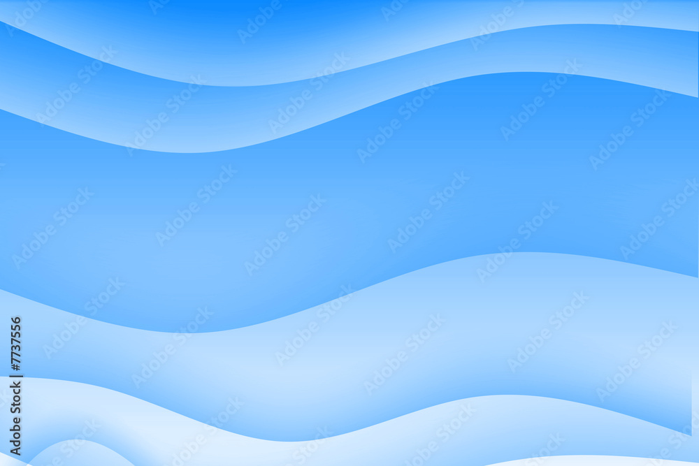 Fototapeta premium Abstract blue wavy soothing background