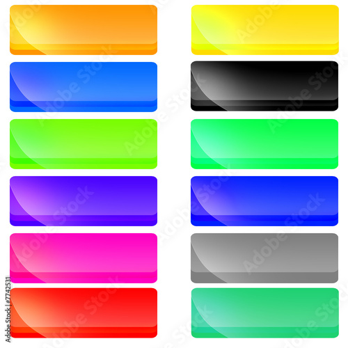set of shiny buttons