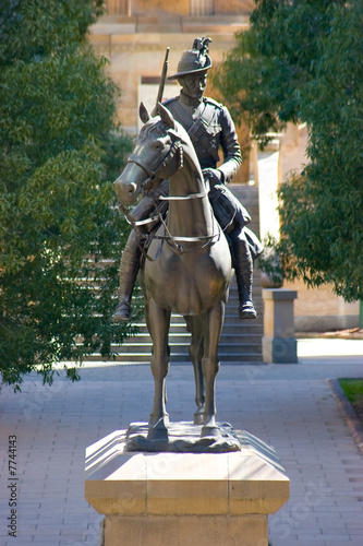 Brisbane Mounted Trooper in Anzac Square photo