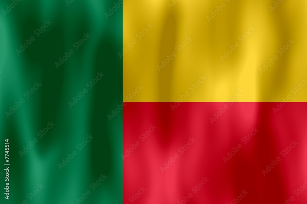 Obraz premium drapeau benin flag