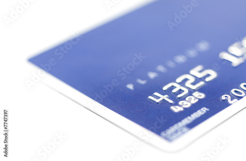Detail of Blue Credit Card