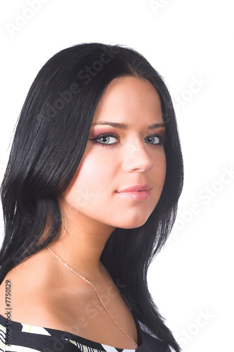 Portrait of a beautiful sexy brunette