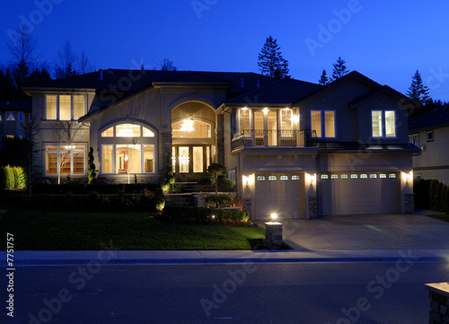 House at night