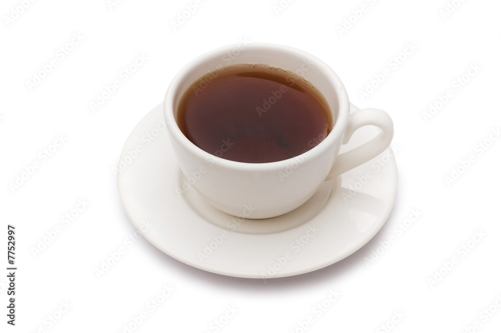 Cup of tea isolated on the whie background Cup of tea isolated on the whie background