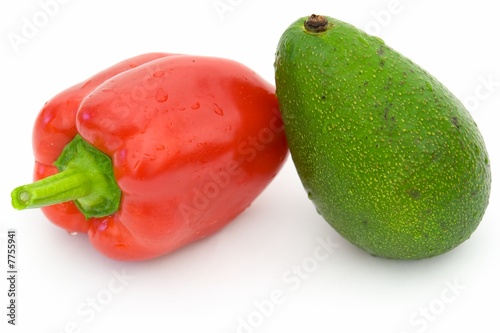sweet pepper and avocado