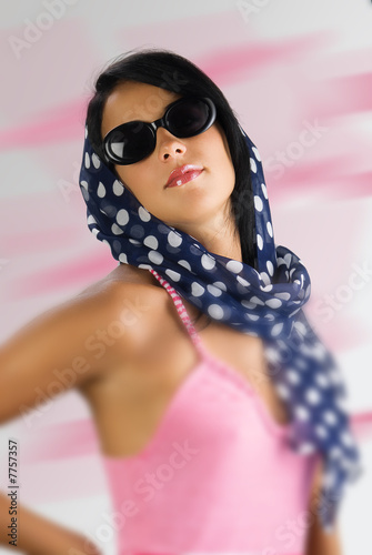 sunglasses and foulard