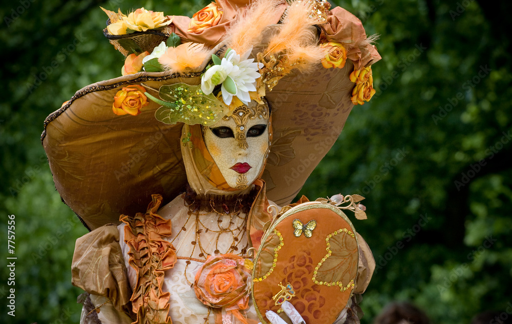 costume masque déguisement carnaval fête venise secret chapeau Stock Photo  | Adobe Stock