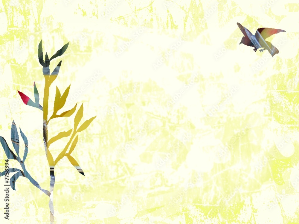 grunge Hintergrund mit Vogel grunge Hintergrund mit Vogel