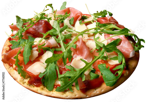 Pizza,parmesan,rukola,bacon