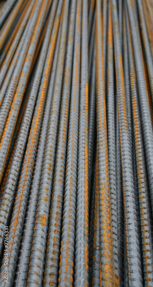 Steel Rods, Rusted