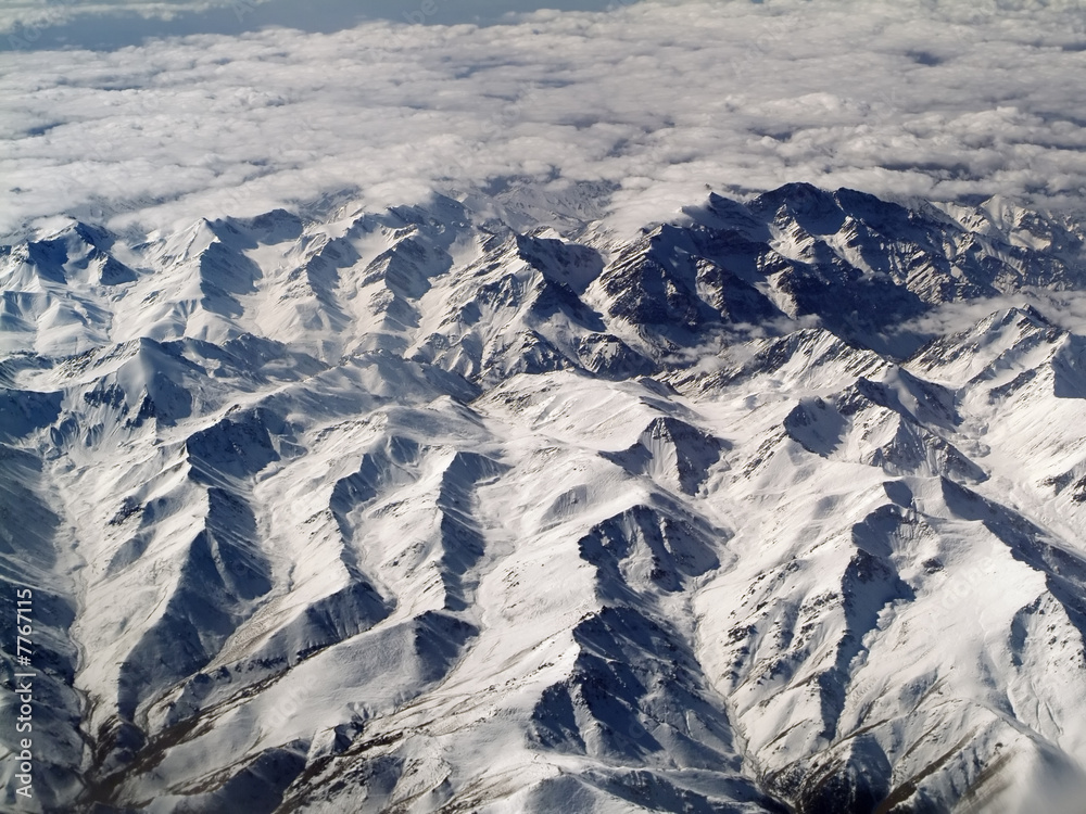 Fototapeta premium Berge im Schnee