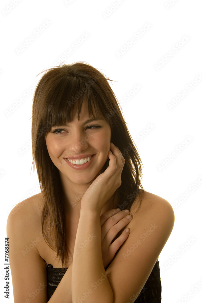 Fototapeta premium Pretty woman smiling