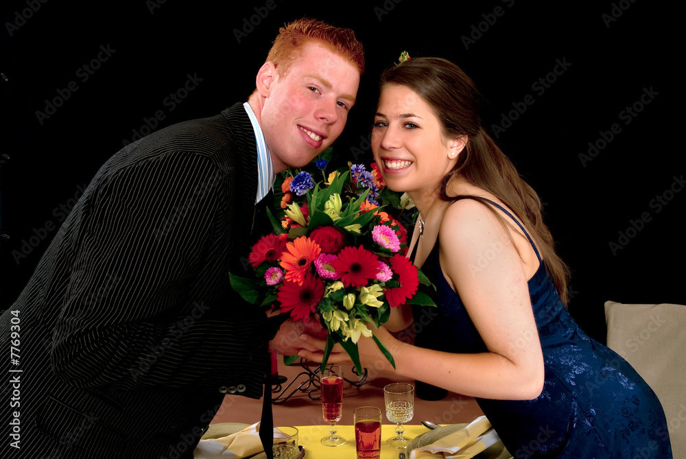 Romantic dinner, teens Romantic dinner, teens