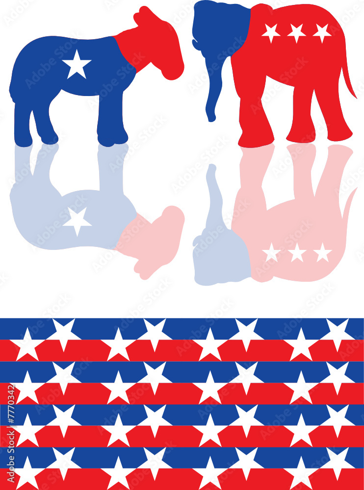 Vector political icons Vector political icons