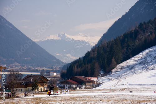 Blick auf die Alpen und den Achensee