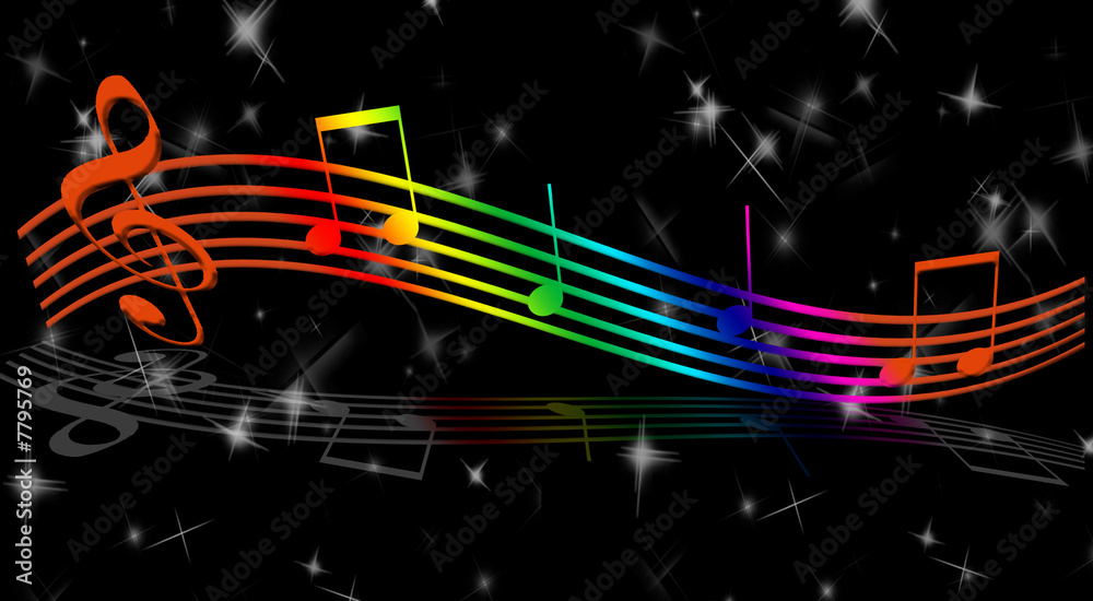 rainbow music notes rainbow music notes