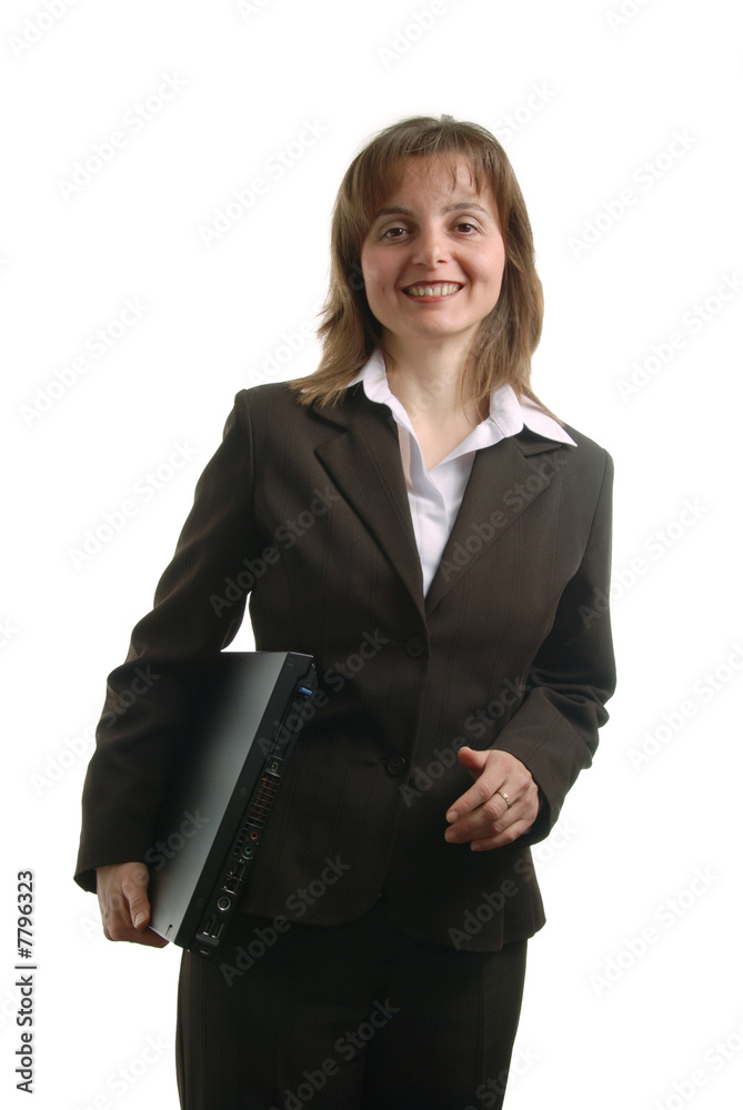Business woman with notebook Business woman with notebook