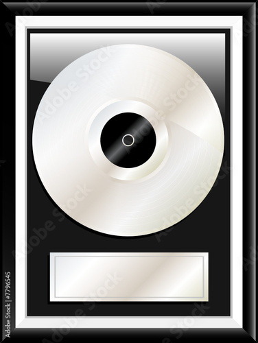 Platinum disc award