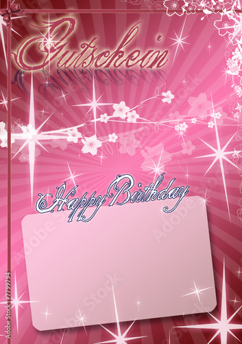 Happy Birthday Gutschein