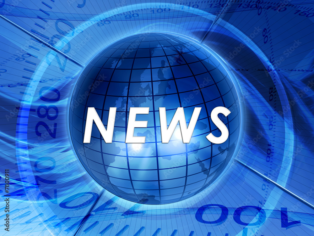 Naklejka premium world NEWS