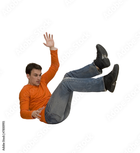 man falling