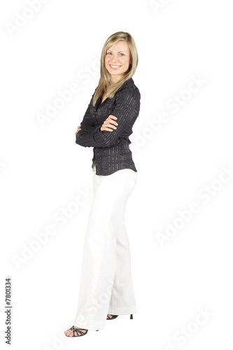 Pretty Businesswoman - Isolated on white 