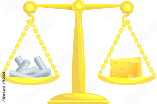Balancing Or Comparing Chalk With Cheese