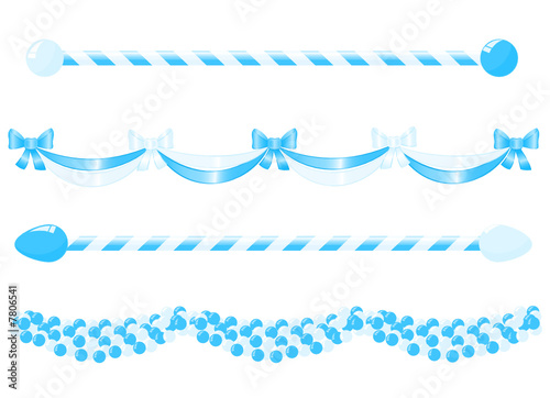 Banner for decoration in traditional colors of Bavaria.