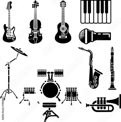 Musical Instrument Icon Set