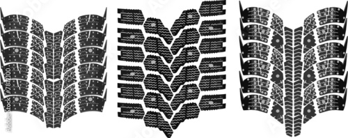 tire print high resolution vector