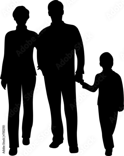 vector family silhouette