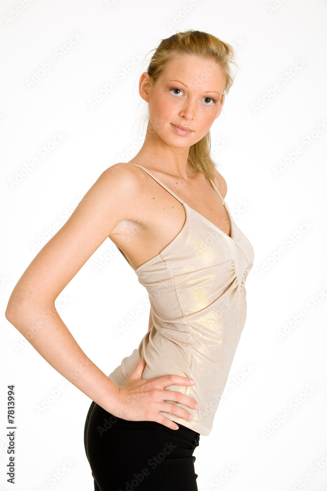 Hübsche Frau im sexy Outfit Stock Photo | Adobe Stock